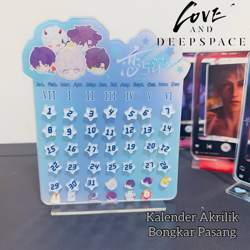 

Love And Deep Space Kalender Harian Akrilik Unik Bongkar Pasang
