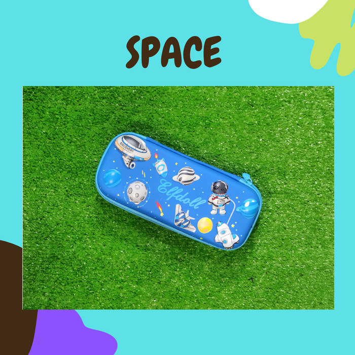 

New Arrival[PROMO] Kotak Pensil 3D Timbul Tempat pensil Anak Laki/Perempuan Waterproff - SPACE