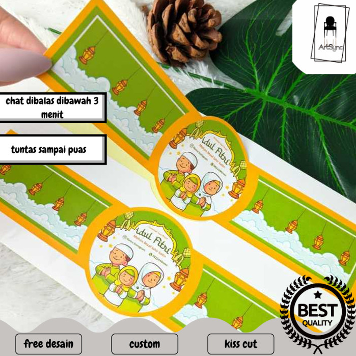 

Syncart Cetak Sticker Segel Lebaran Stiker Toples Segel Idul Fitri Segel Kue Lebaran Free Desain
