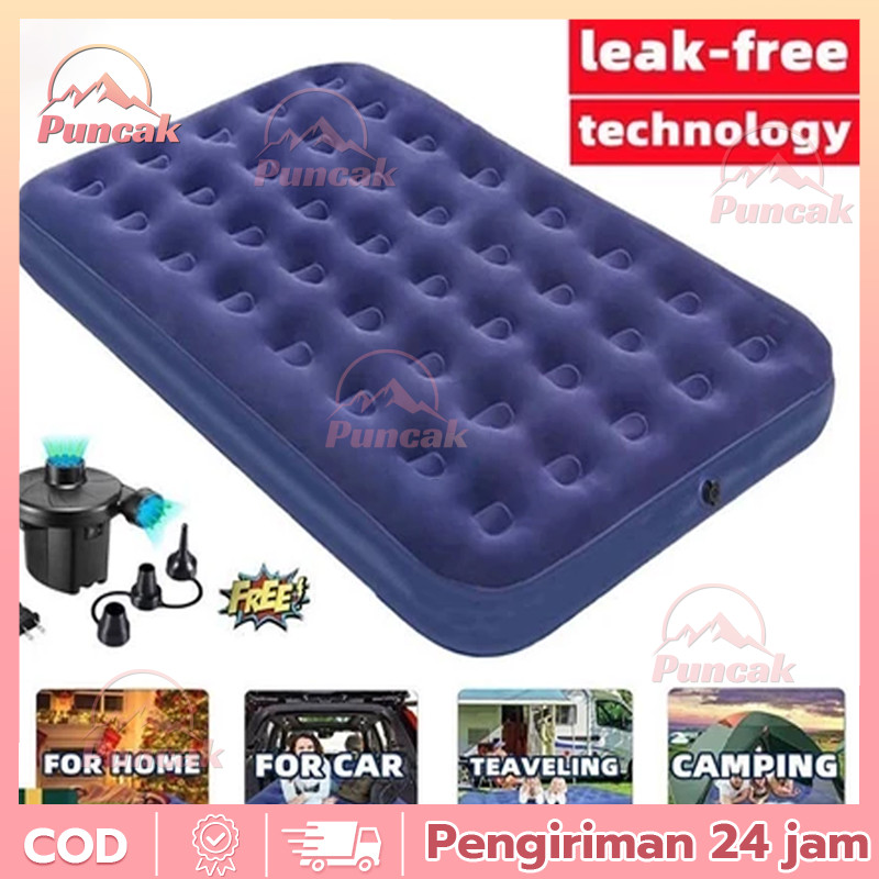 Kasur angin pompa double 2 orang  /Kasur angin / matras angin airbed intex / Kasur Angin + Pompa