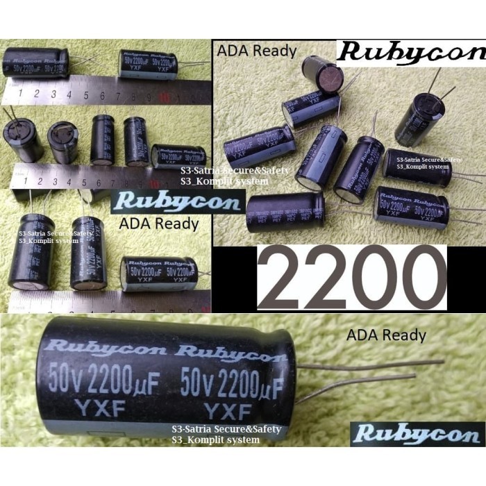 Rubycon Elko 2200uF 50V Elco 2200 uf 50 V