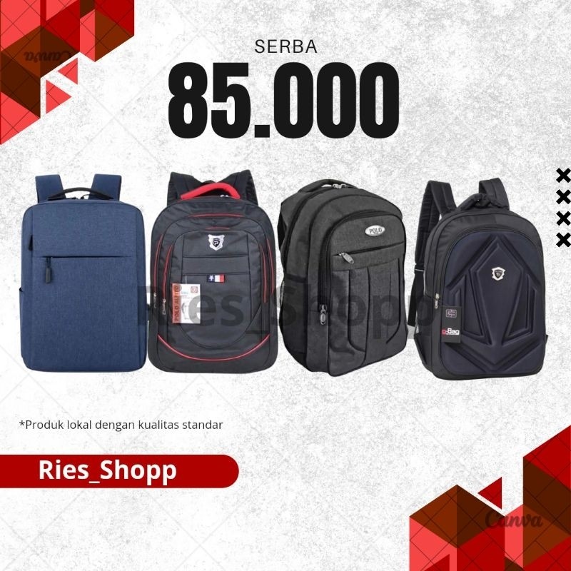 [PREMIUM ORIGINAL] TAS RANSEL POLO SEKOLAH KERJA, BESAR ORIGINAL