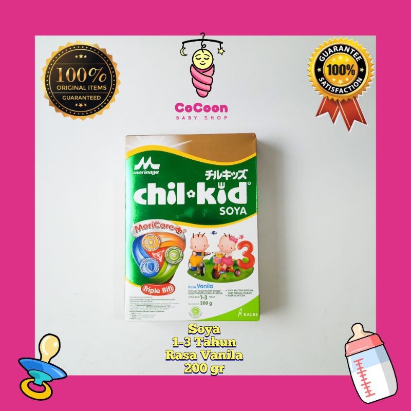 Susu Formula Bayi Chilkid Chil Kid Soya Vanila 200 g 200gr 1-3 Tahun