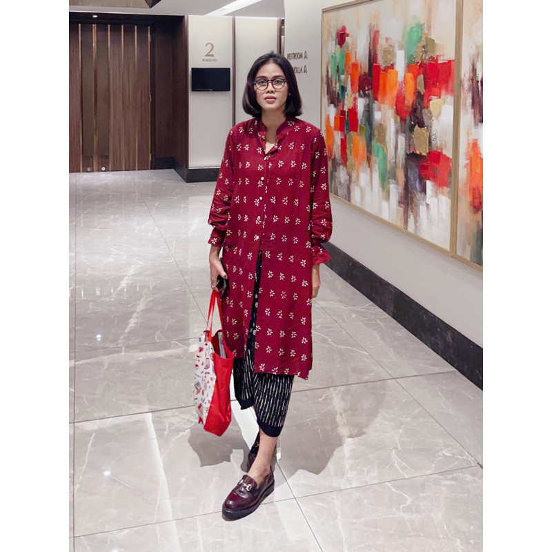 Artomoro Tunik Jumputan Melati