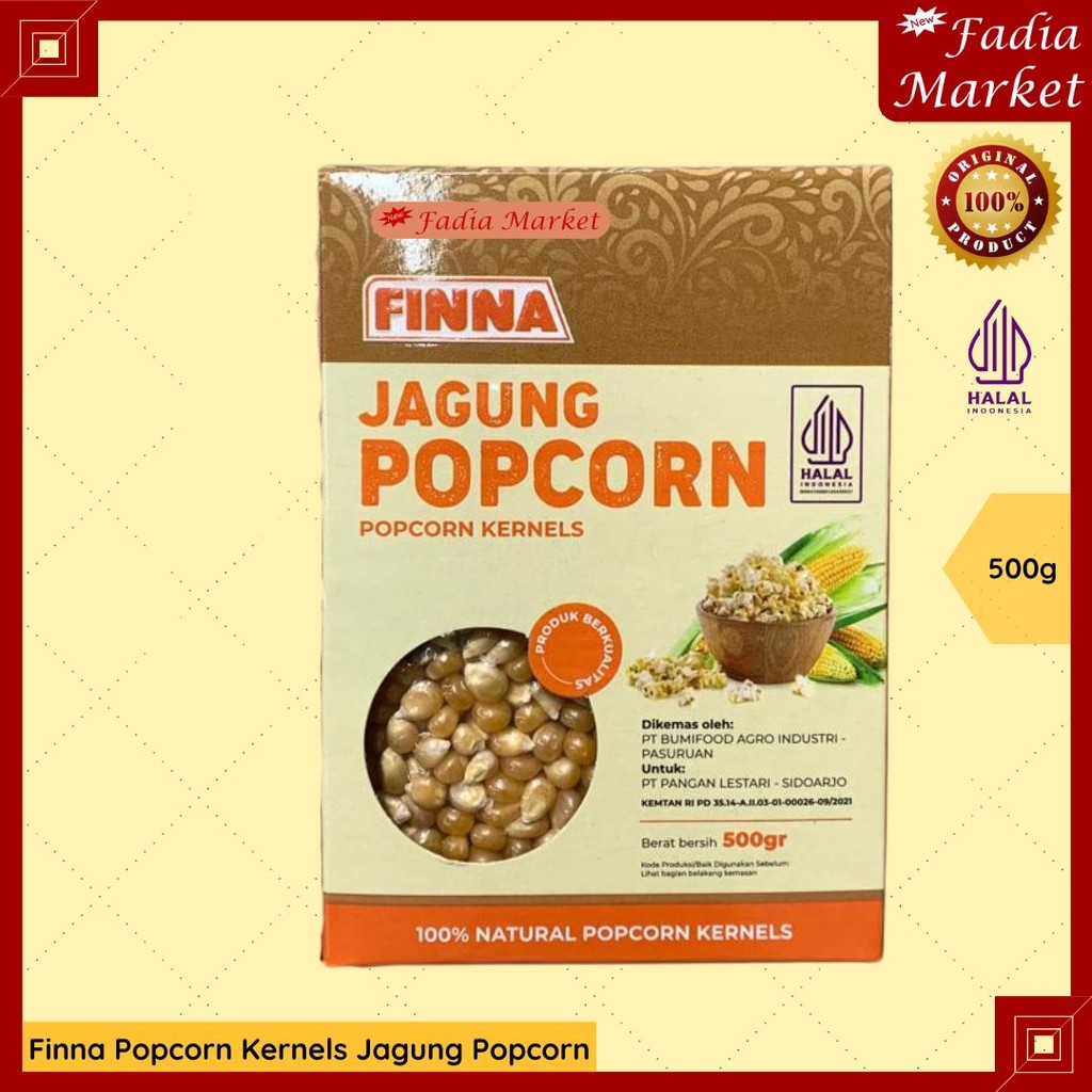 

Finna Popcorn Kernel Biji Jagung Kupas 300g