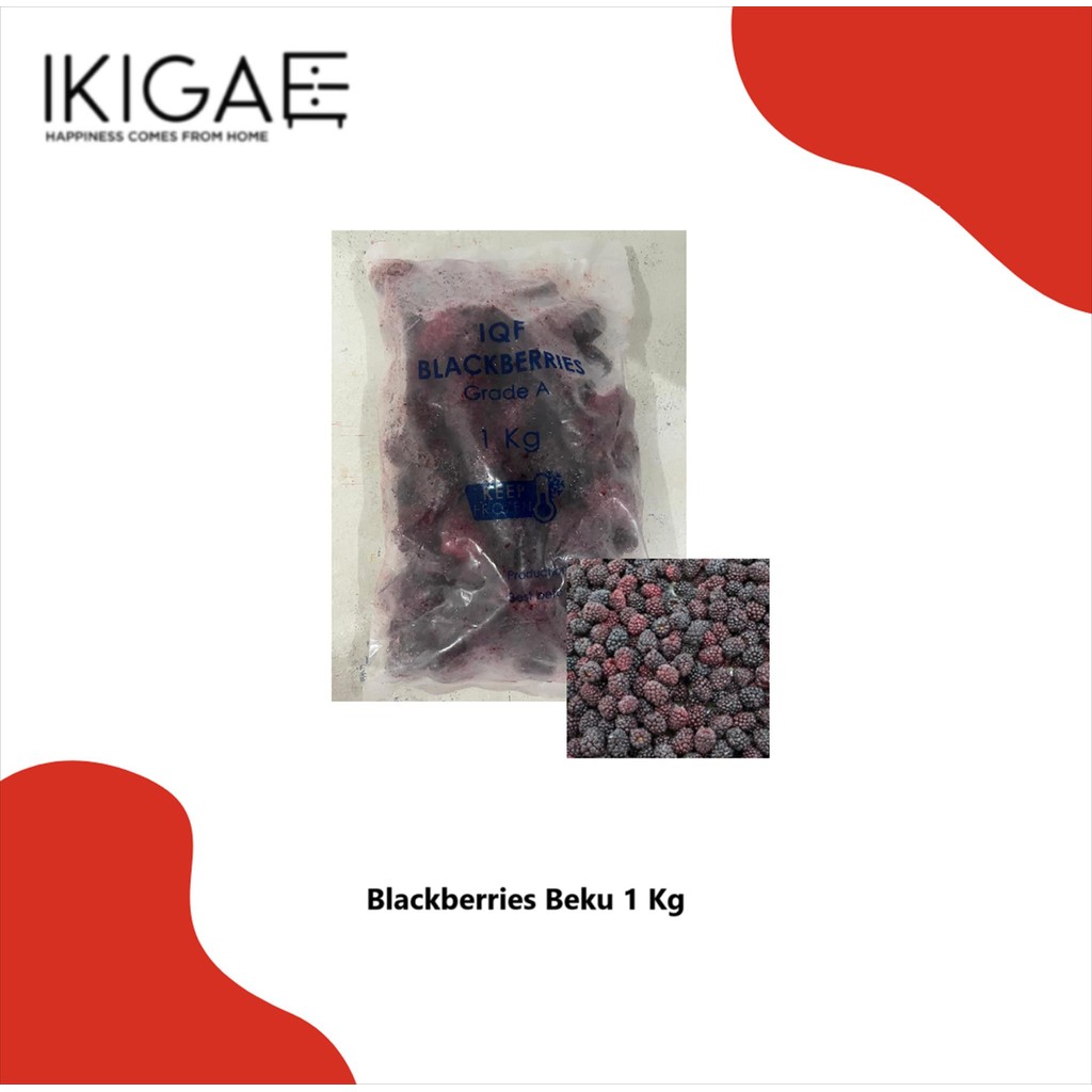 

BLACKBERRIES / BLACKBERRY FROZEN IQF / BEKU 1 KG
