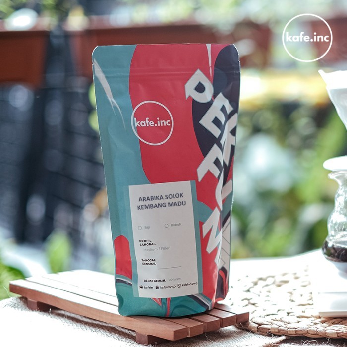 

Arabika Solok Kembang Madu 200 gram Perfume Series Kafein - Biji