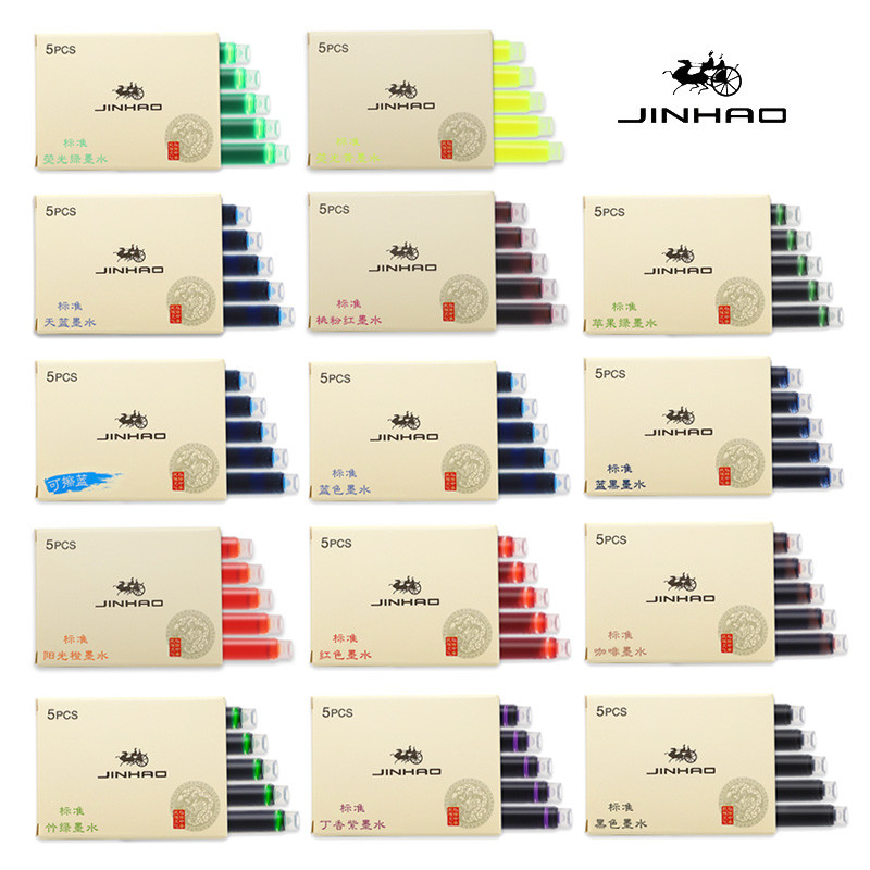

5/10/15 Pcs Jinhao Fountain Pen ink Cartridge Refill Fountain Pen Ink Pen Chinese ink School Office Supplies Student Stationery