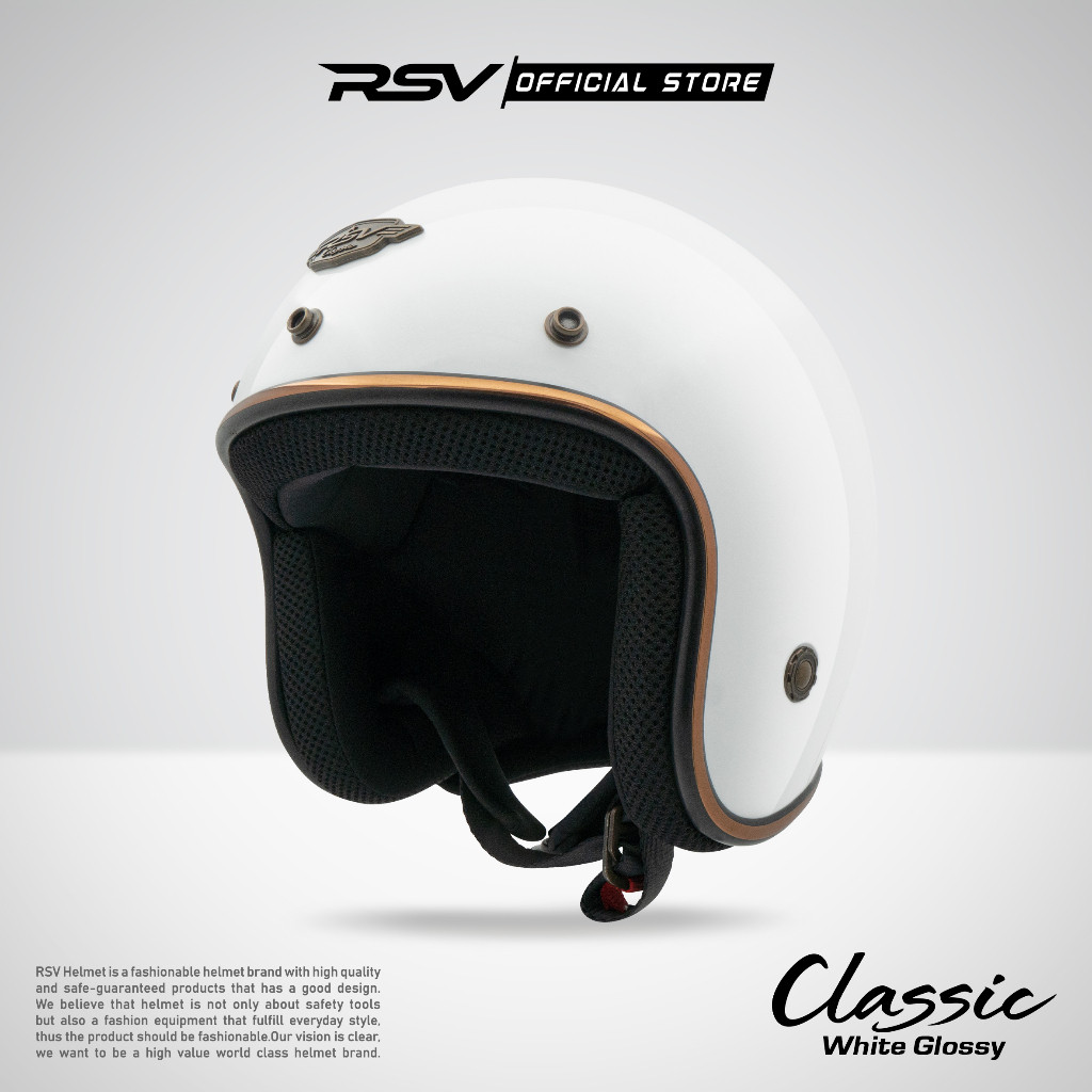 HELM RSV CLASSIC WHITE GLOSSY