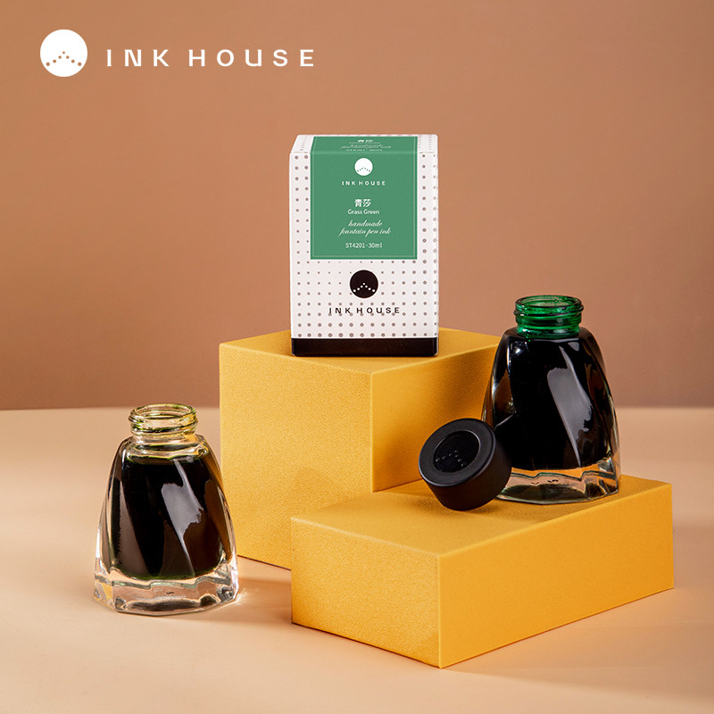 

30ml/bottle Ink Book Of Songs Series Blue Green Ink 30ml Color Ink Pen Ink For Students To Write Office Stationery