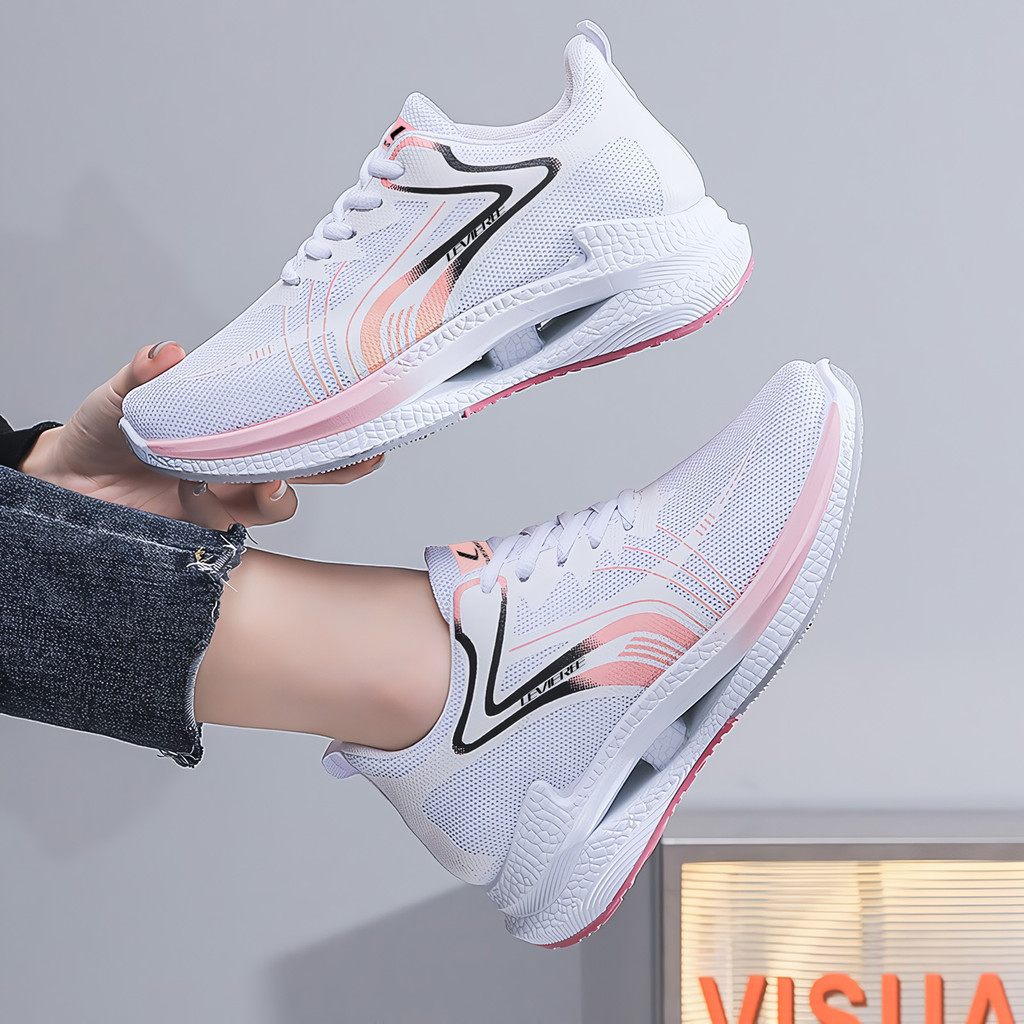 Cuci Gudang Sepatu Sneakers Wanita Running Shoes Wanita Bertali Lv0503