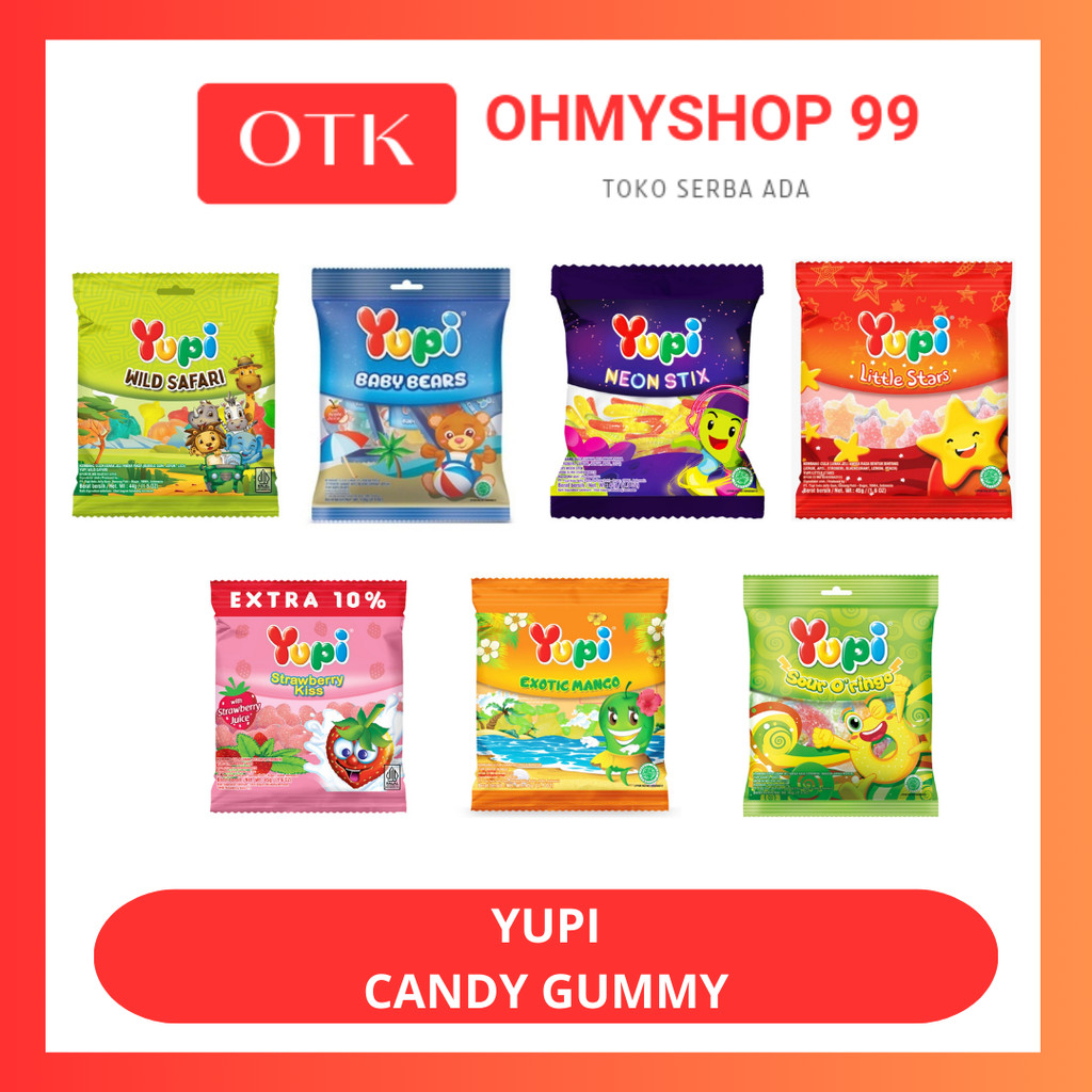 

Yupi Gummy Candy Yupi Permen Mini Sachet