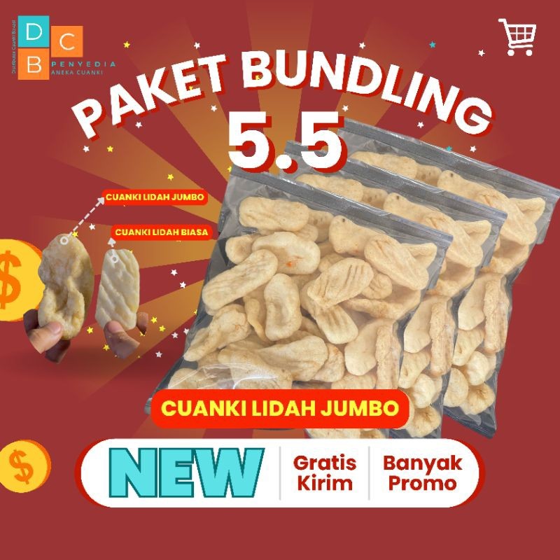 

New CUANKI LIDAH 100 Pcs - topingan seblak - baso Aci - bakso - mie instan - cuangki - baso cuanki - kerupuk seblak - bisa COD - GRATIS ONGKIRPremium