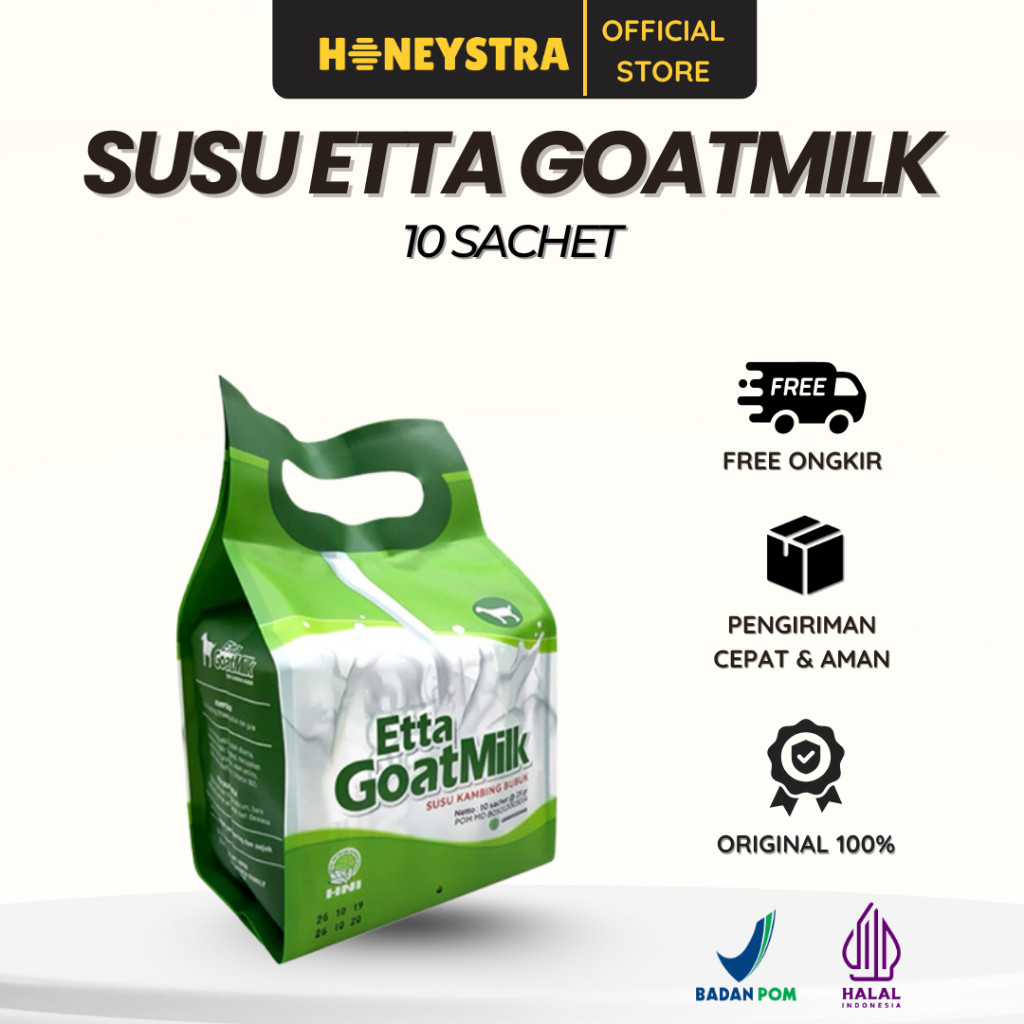 

GARANSI Etta Goat Milk Susu Kambing Etawa Bubuk Asli Original HNI Hpai 250 Gram