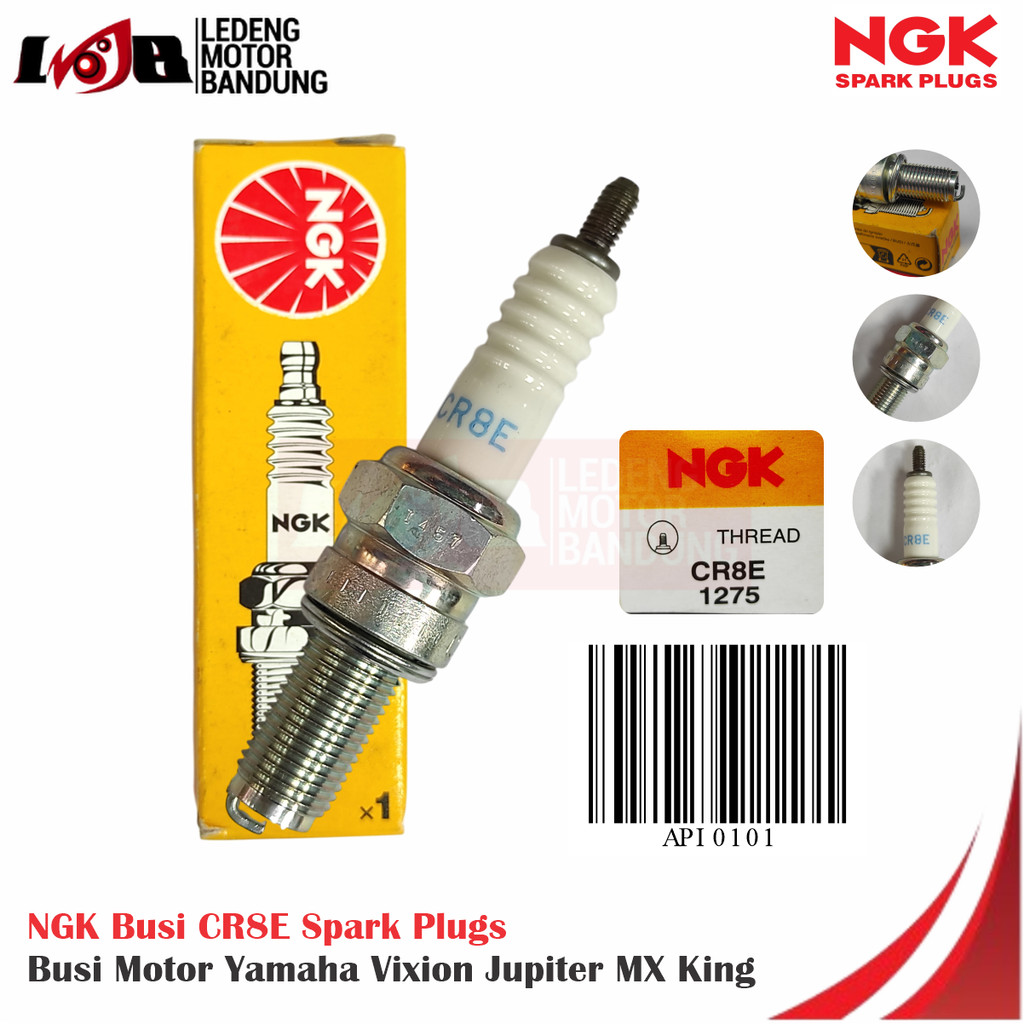 CR8E Busi NGK Standar Kawasaki W175 Ninja 250 Fi Karbu Spark Plug Motor Sport