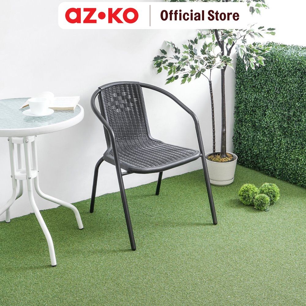 AZKO Soleil Kursi Teras Rotan Balcony Chair Kursi Outdoor Serbaguna Furniture Rumah Tempat Duduk Kur