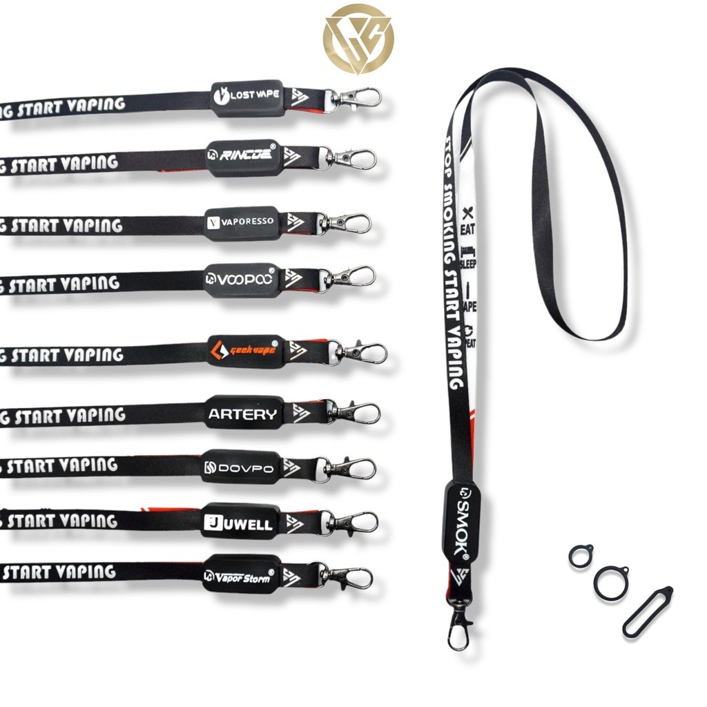 

L1C01 - Lanyard device tissue printing / gantungan tali free 3 ring