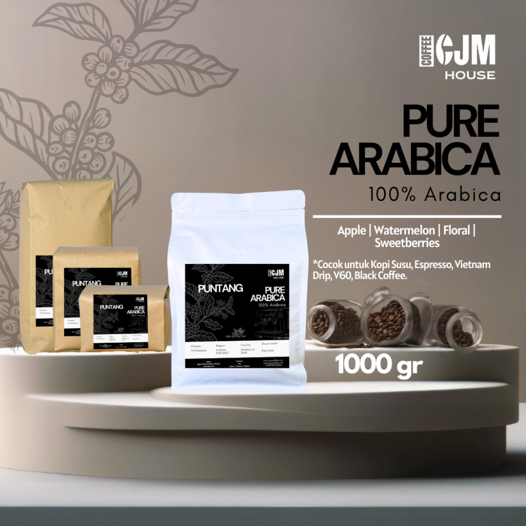 

JAMIN MURAH !!!1Kg Pure Arabica Puntang | CJM Coffee House | Kopi Premium Super Asli | Kopi Arabika Asli(BISA LANGSUNG ORDER)