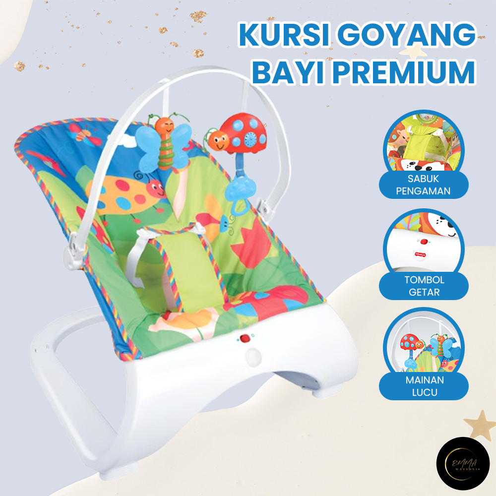 EM Kursi Goyang Bayi Bouncer Tempat Tidur Bayi Premium