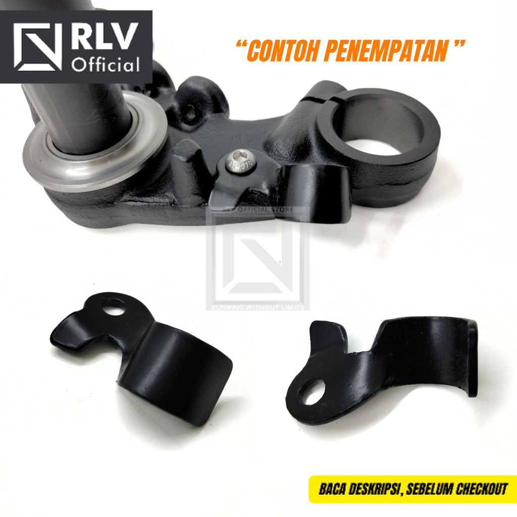 Klem selang rem atas segitiga bawah rx king rxs rxking rxk - dudukan kabel rem depan motor