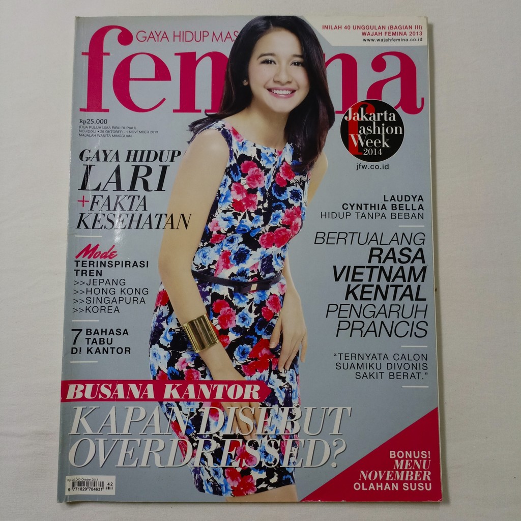 Majalah Femina Cover Laudya Cynthia Bella Tahun 2013