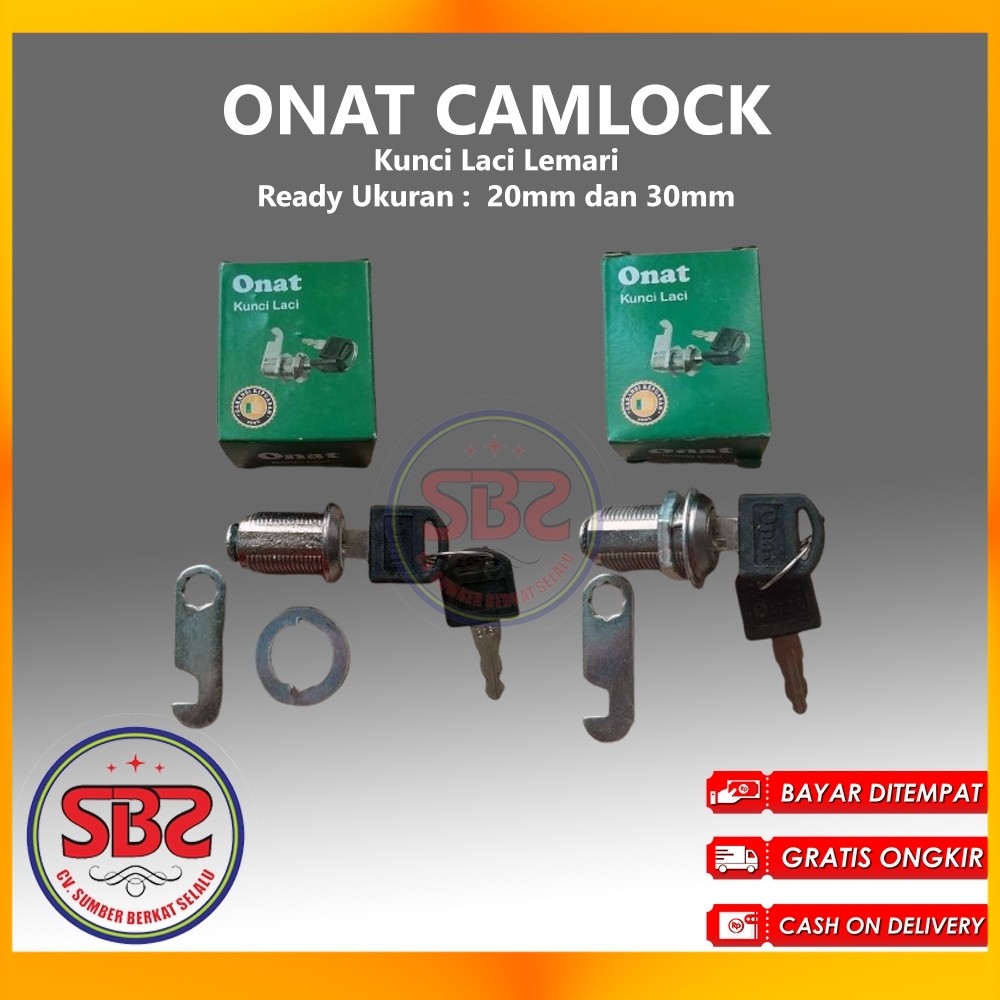 Cam Lock camlock Kunci Laci Lemari ONAT 103 - 30 mm dan 20mm