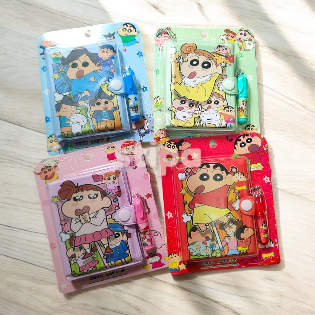 

STIPA Set Buku Diary + Pena Karakter Mini Notebook Notes Diari Ballpoint Pulpen Pen Motif ATK Alat Tulis Sekolah Kantor DEPNE SIN
