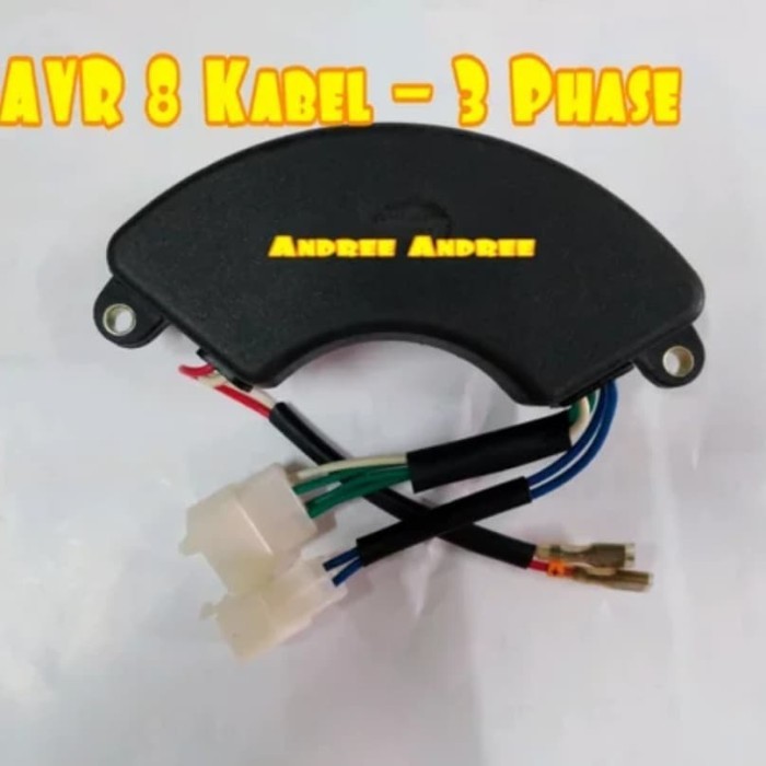 AVR Genset Bensin Solar Sabit Oval 3 phase 8 Kabel 5000 15000 watt w