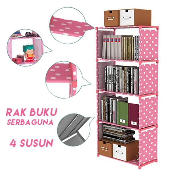 Rak Helm / Rak Buku / Rak Serbaguna 1x5 / Rak Portable