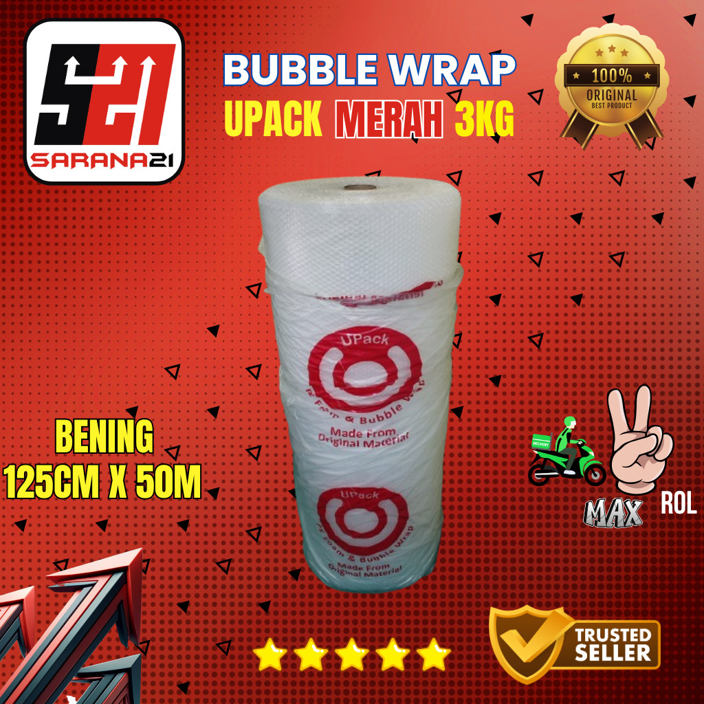 

Bubble Wrap Bening U Pack 125cmx50m 3 Kg