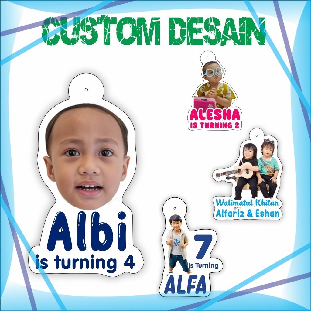 

Hangtag Ulang Tahun Custom Foto dan Nama Anak Proses Cepat