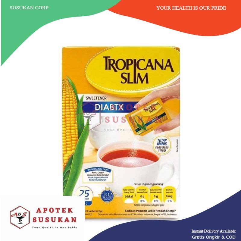 

Tropicana Slim Diabtx Sweetener isi 25 Sachet Pemania untuk Diabetes