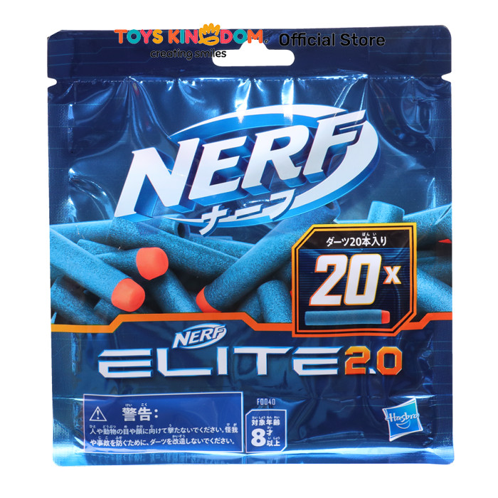 Toys Kingdom Nerf Set 20 Pcs Refill Darts Elite 2.0 F0040 Toys Kids Toy Peluru Bola Lembut Part Pelu