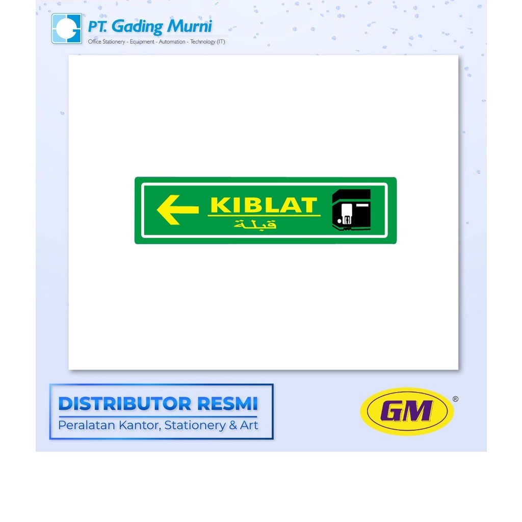 

GM LABEL KECIL LK 249 C WARNA KIBLAT KIRI