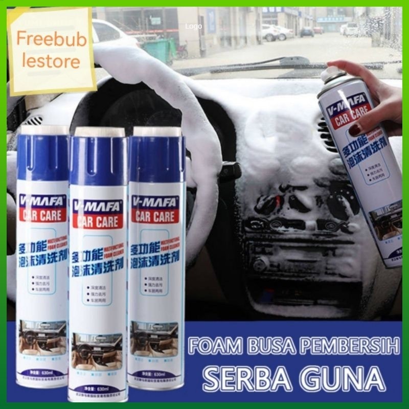 busa pembersih 650ml interior mobil Foam pembersih Interior mobil Foam cleaner