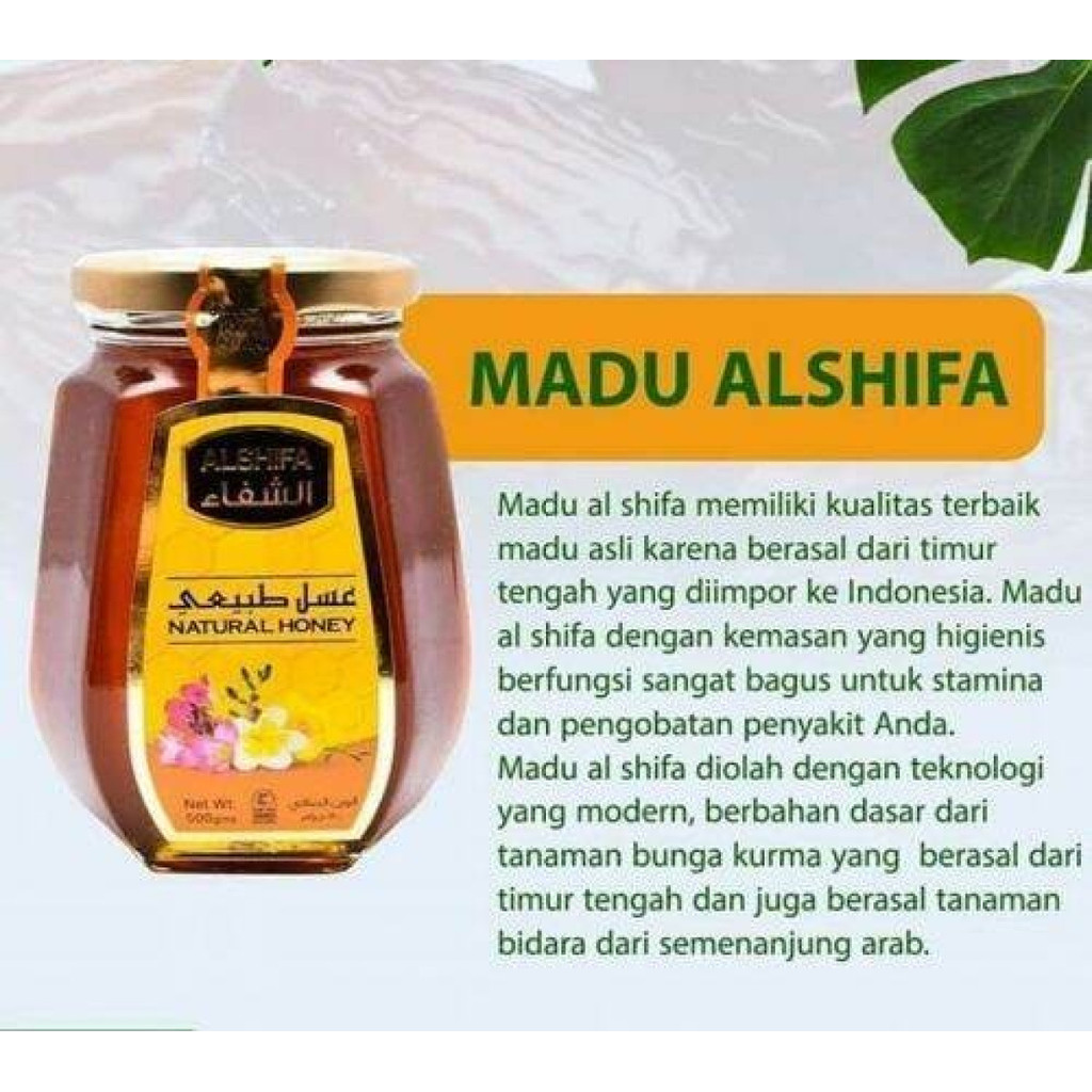 

Al Shifa Natural Honey 250G Madu Impor Arab