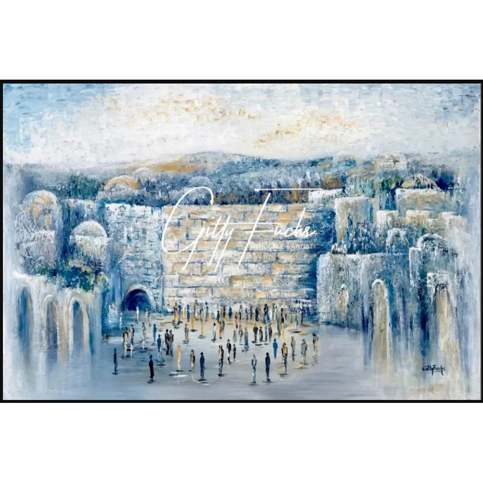 

Customize Paintings Prayer on the Wall of jewish paintings High Quality Pure Handdrawn Oil Painting On Canvas For Home Decor Wal