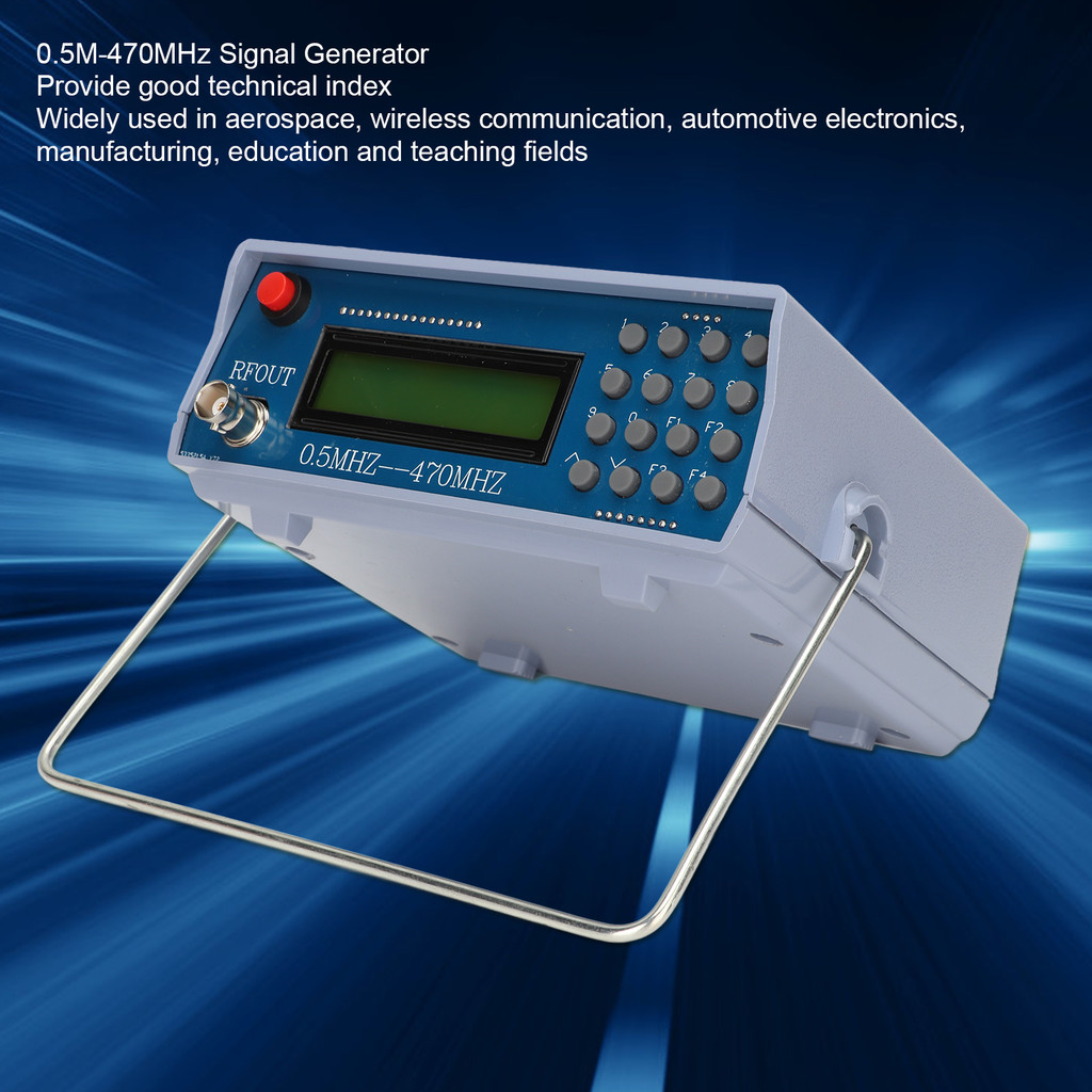 FM Radio Intercom Signal Generator 0.5M‑470MHz Frequency Meter Tester Signal Generator
