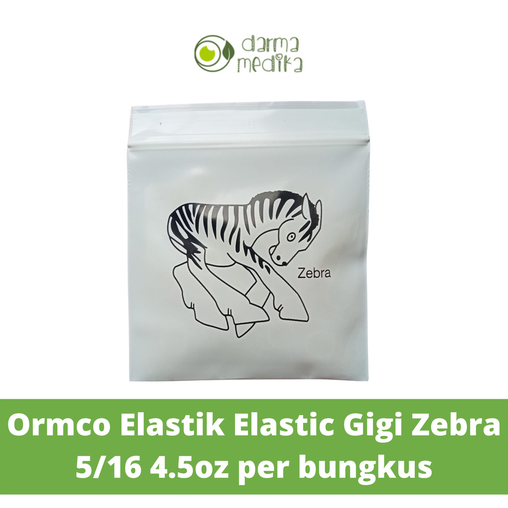 Ormco Elastik Elastic Gigi Zebra 5/16 4.5oz Per Bungkus