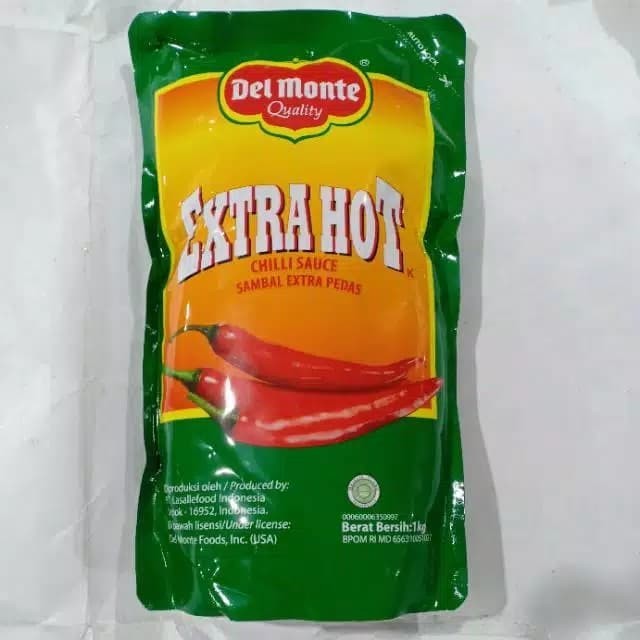 

✨TERLARIS -DELMONTE sambal extra hot 1kg (standing pouch)