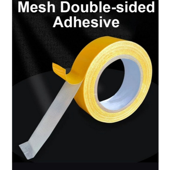 

(TW) Double Tape Kain 2 Sisi Isolasi Lakban Solatip Tape 2 Sisi Perekat Super Kuat