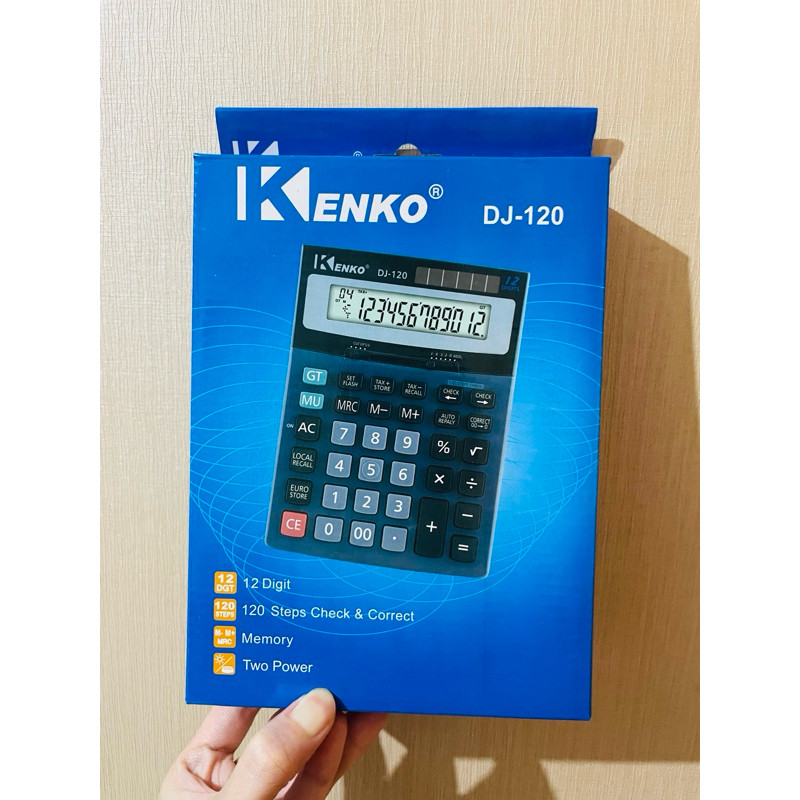 

Kalkulator KENKO DJ-120 Plus CHECK CORRECT Calculator Meja Berkualitas Ukuran JUMBO Besar TI