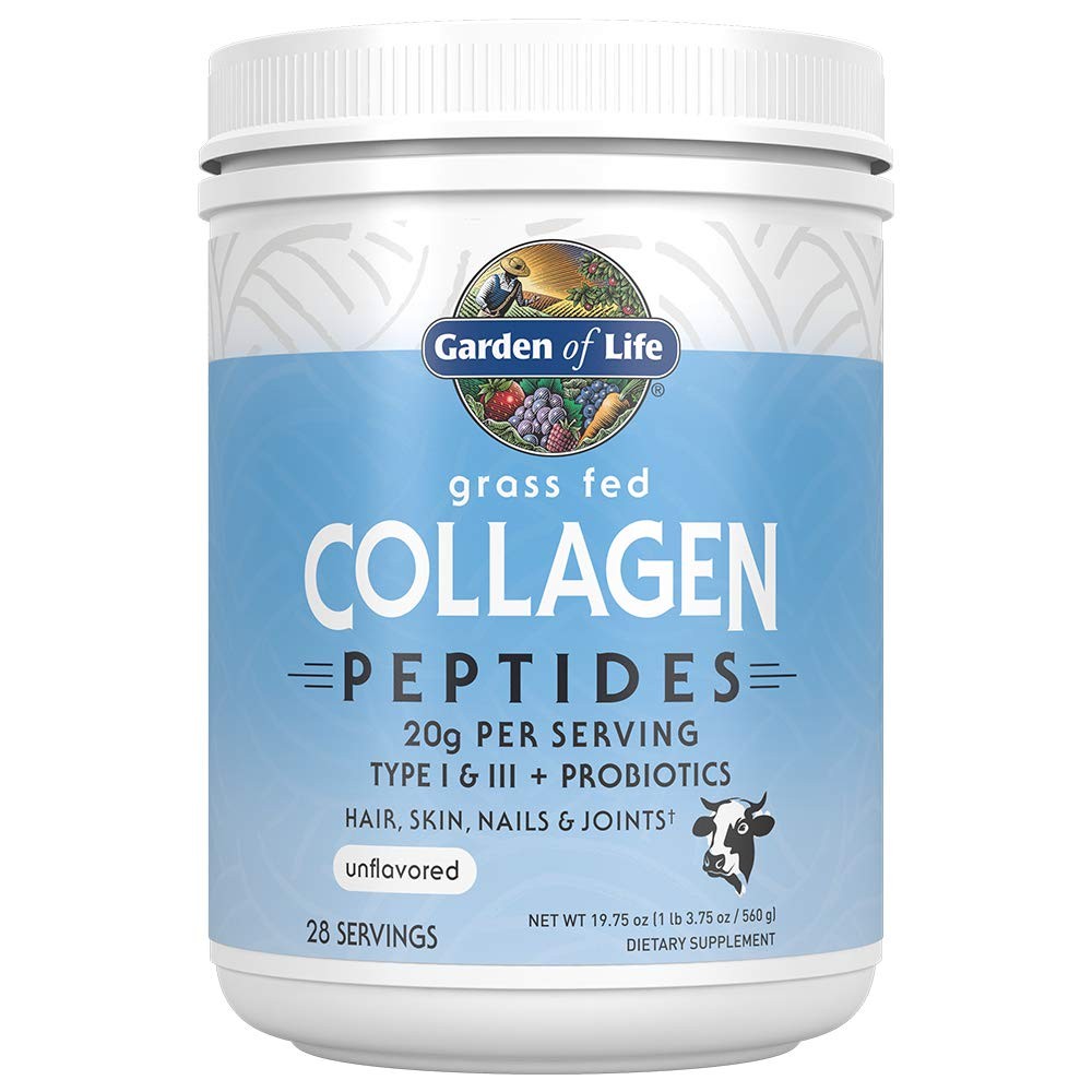 Garden of Life Grass Fed Collagen Peptides Powder – Unflavored