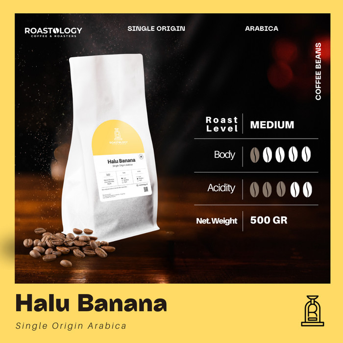 Halu Banana  Coffee 500 gram Biji Kopi Spesial