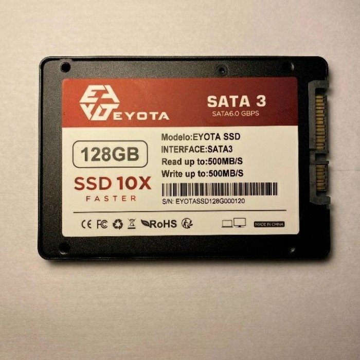 SSD EYOTA 256GB 128GB SATA III 2.5" 6GB/S GARANSI RESMI - 128GB