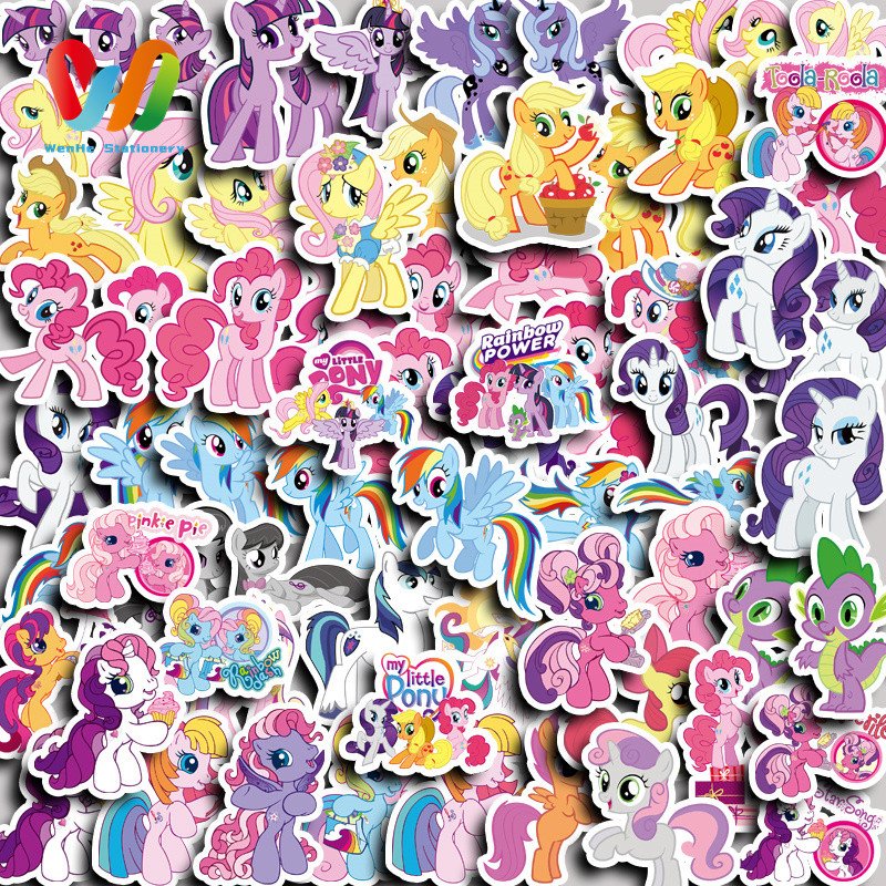 

68pcs Cute Pony Poly Stickers Diy Computer Washi Scrapbooking Laptop Stickers Stationery Arts Crafts