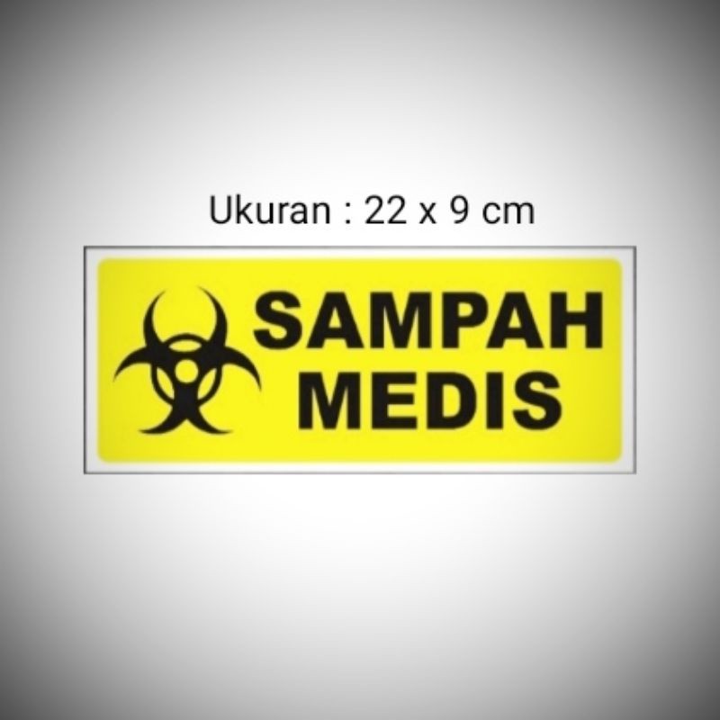 

Sign label acrylic SAMPAH MEDIS Sign Board Akrilik/ Papan Petunjuk SAMPAH MEDIS