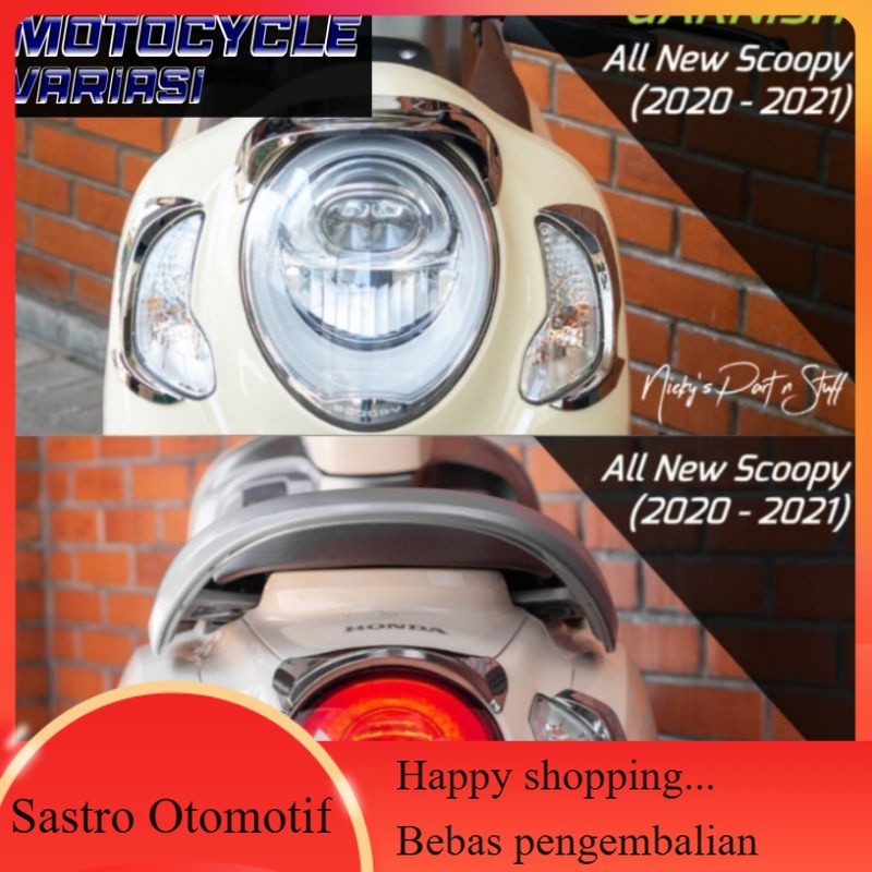 Garnish motor Scoopy 2020-2023 Garnish Lampu Depan Scoopy New Garnish TGP