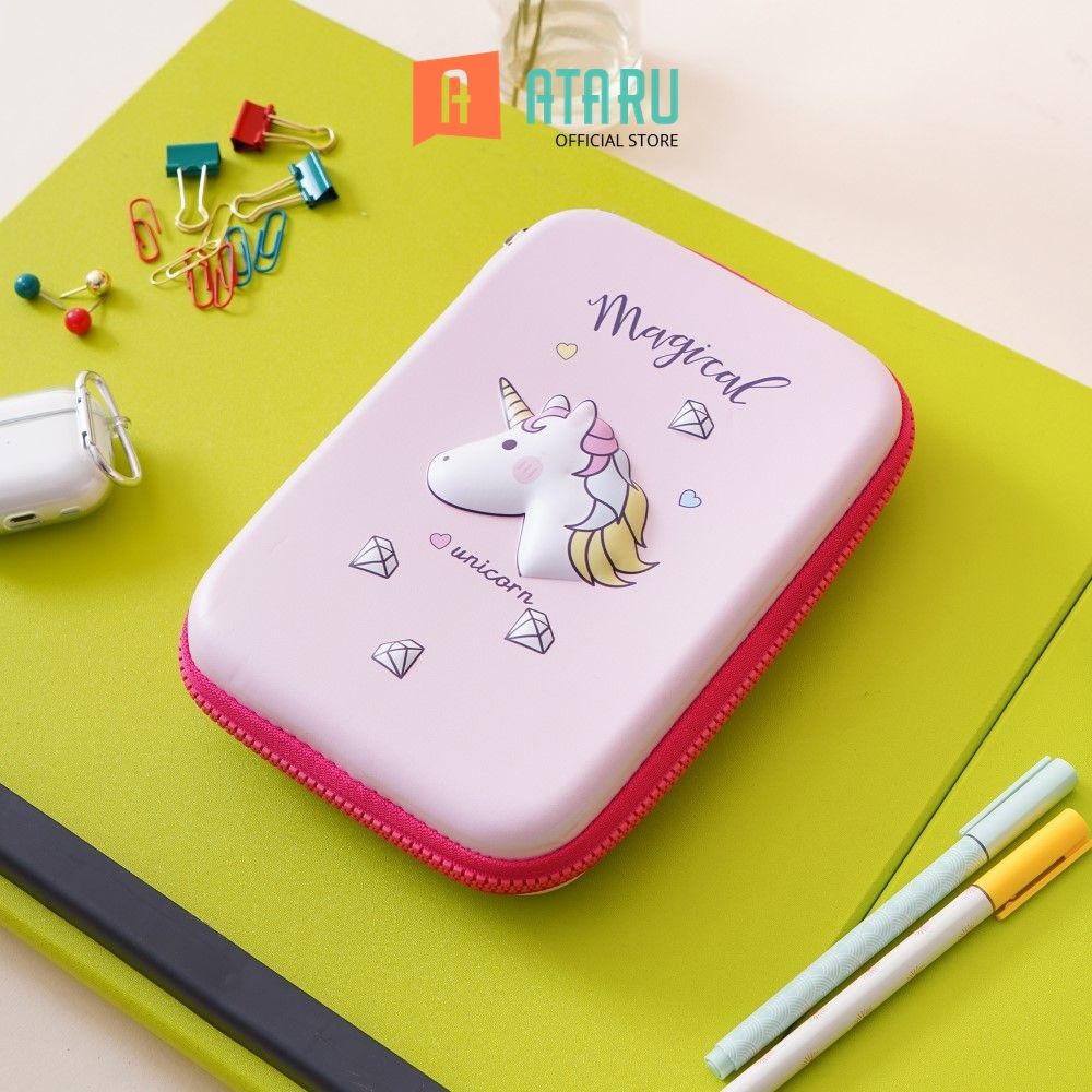 

Ataru Tempat Pensil Hardcase Unicorn - Pink Pouch Pensil Pulpen Pencil Case Tempat Alat Tulis Peralatan Tulis Kids School Stationery