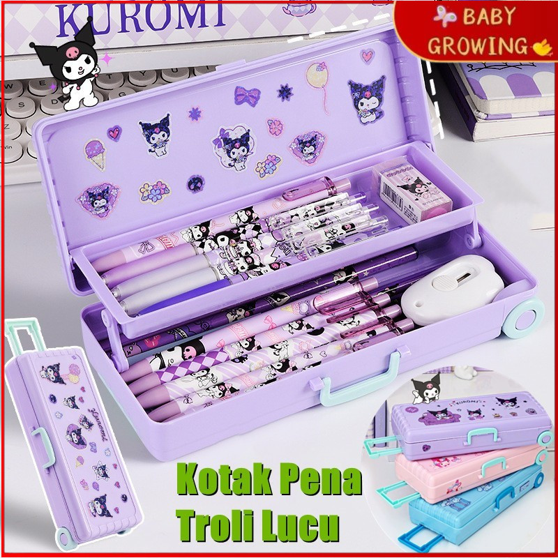 

Tempat Pensil Pencil Case Large Capacity Anime Kartun Pensil Kasus Troli Kotak Alat Tulis Lucu Pensil Kotak Persegi Panjang